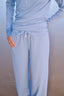 Wide pants misty blue