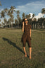 Tan through glitter dress shortsleeve hot chocolate