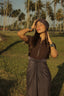 Tan through glitter dress shortsleeve hot chocolate