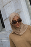 Satin Jersey Pullover Hijab - Mocha