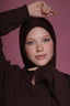 Satin Jersey Pullover Hijab - Espresso