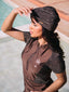 Bronze glitter dress shortsleeve