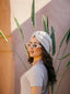Pearl glitter turban