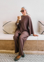 Water-resistant oversized t-shirt taupe