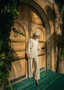 Water-resistant wide pants vanilla (PRE-ORDER)