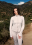 Soft sculpting zip jacket beige