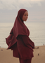 Water resistant headscarf cherry (PRE-ORDER!)