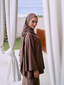 Water-resistant oversized t-shirt taupe