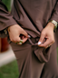Water-resistant wide pants taupe