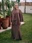 Water-resistant oversized t-shirt taupe