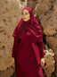 Water-resistant headscarf cherry
