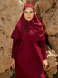 Water-resistant headscarf cherry