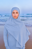 Headscarf misty blue