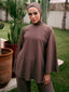 Water-resistant oversized t-shirt taupe